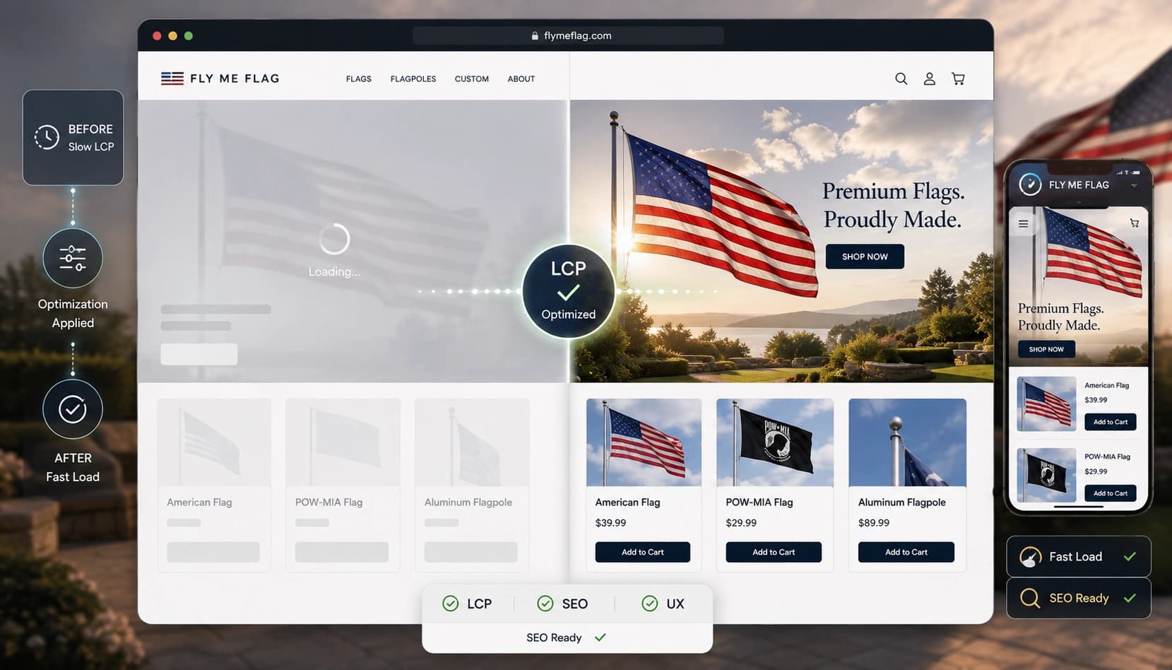 Shopify Optimization Story: FlymeFlag