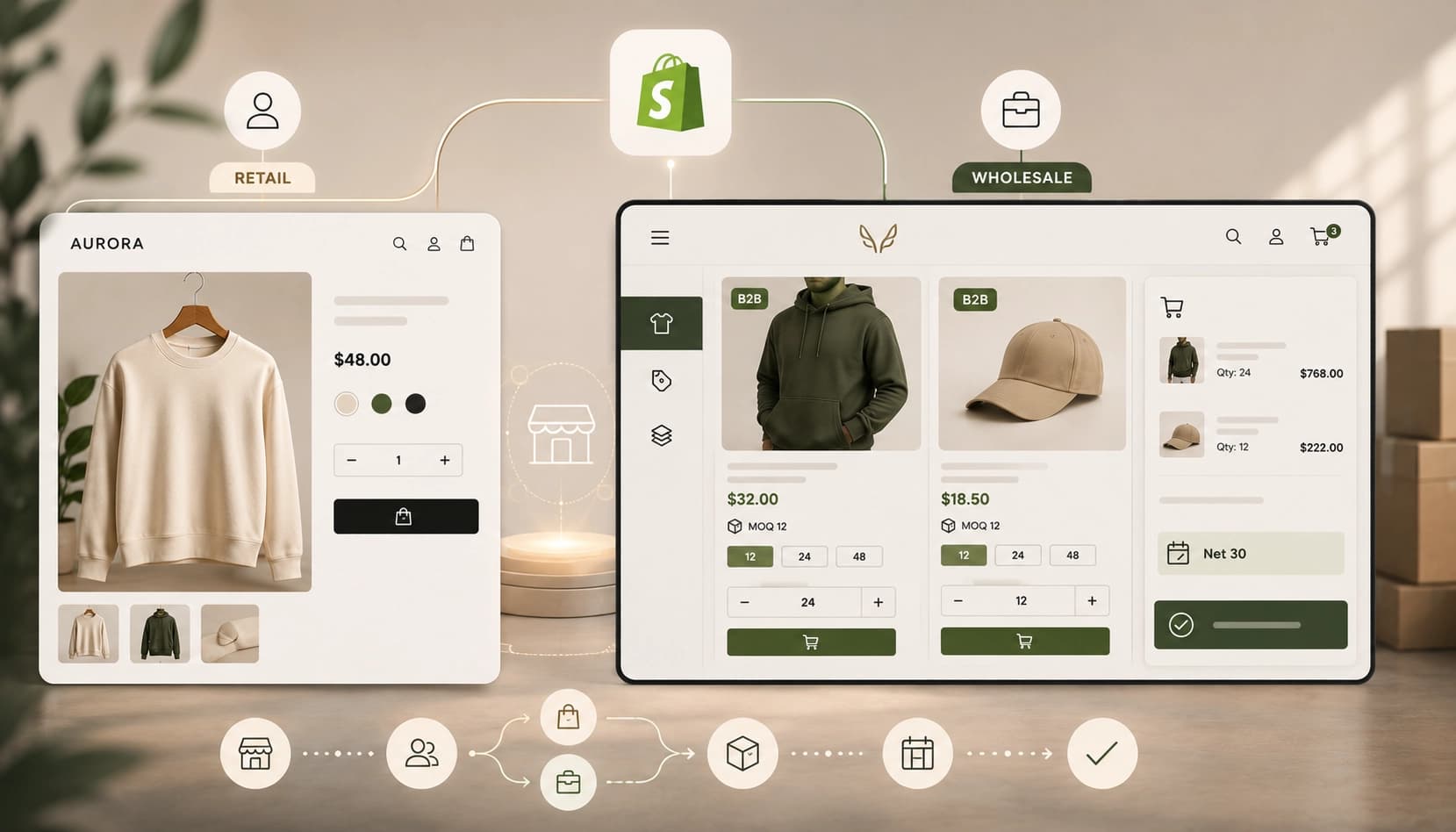 One Store, Two Experiences: A Smarter Shopify Wholesale Setup