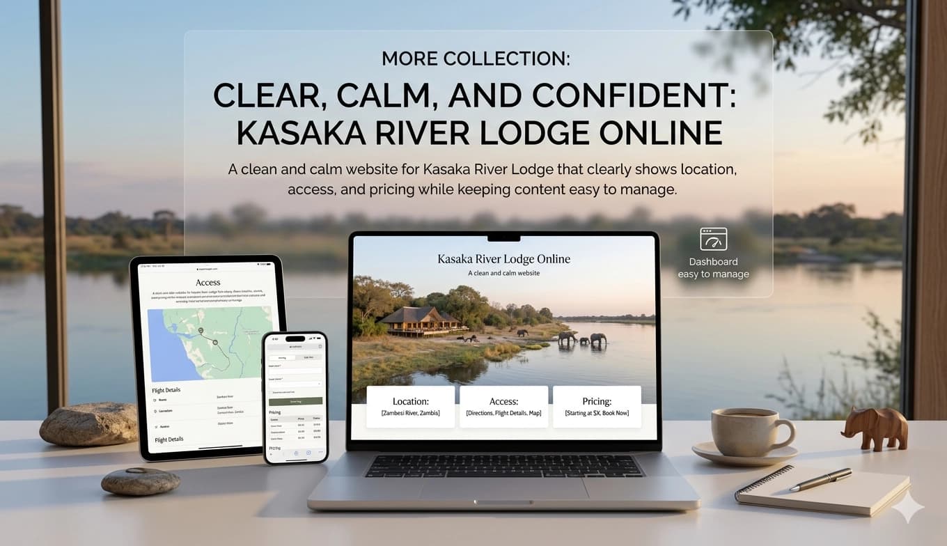 Clear, Calm, and Confident: Kasaka River Lodge Online