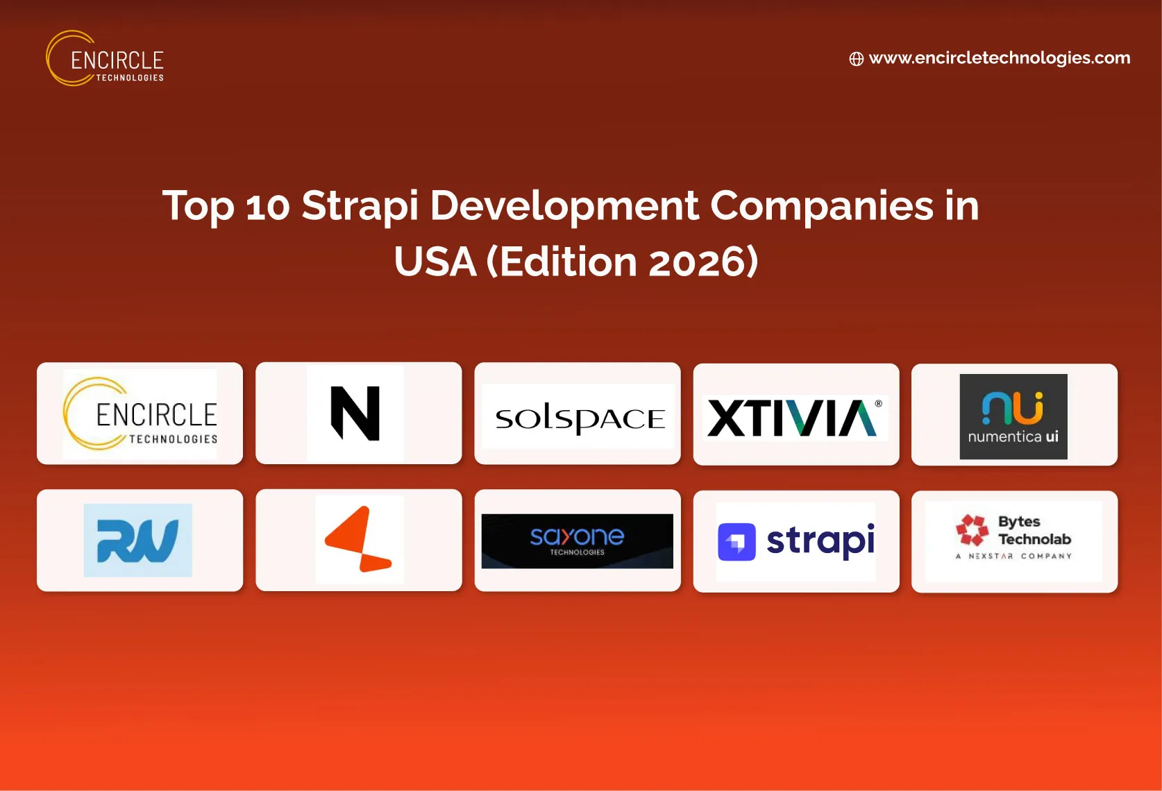 Top 10 Strapi Development Companies in USA (Edition 2026)