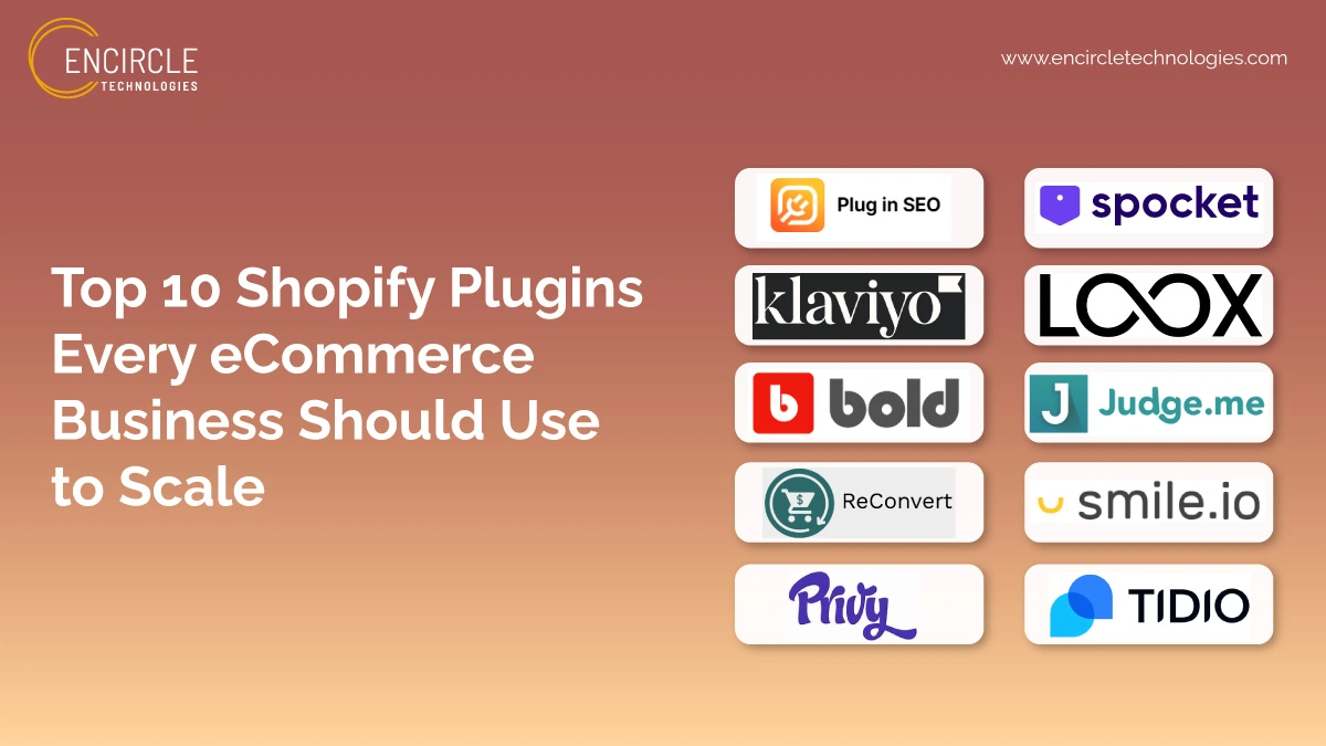 Top 10 Shopify Plugins Every eCommerce Business Should Use to Scale